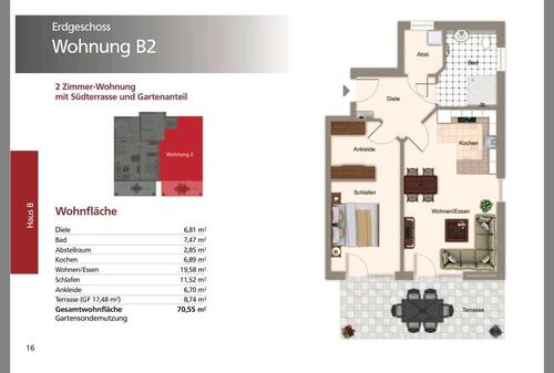 Foto - 2-Zimmer-EG-Wohnung mit Terrasse