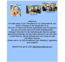 Raum für Psychotherapie zentral in Erlangen zu vermieten - Buckenhof