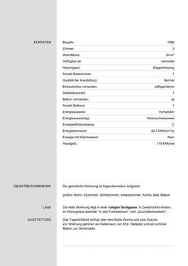 Foto - Etagenwohnung in Zweibrücken