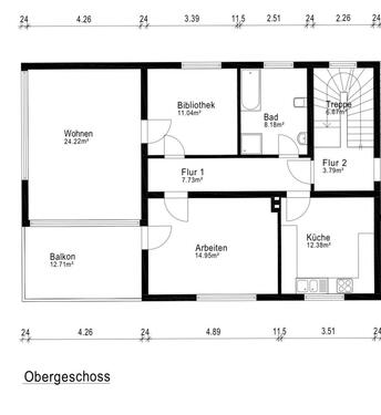 Foto - 84qm 3-Zimmer Wohnung mit Balkon in Egelsbach