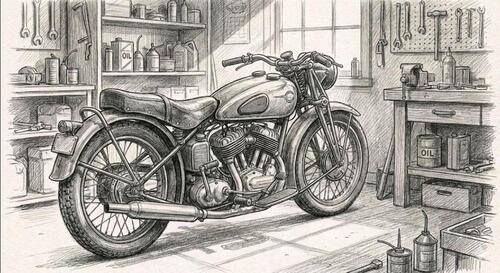 Foto - Garagenstellplatz für Motorrad Moped Mofa Roller