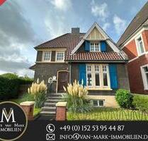 Schöne Villa von 1911 mit 5 Zimmern, Garten, Optional Kanallage , Garage - Emden