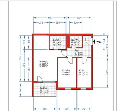 Foto - Etagenwohnung zur Miete in Chemnitz