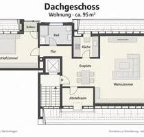 3 ZKB DG Wohnung (95qm) mit zwei Balkonen - Malsch
