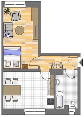 Foto - Demnächst frei! 1-Zimmer-Wohnung in Dortmund Körne