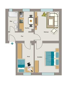 Foto - 3.5 Zimmer Erdgeschoßwohnung zur Miete in Marl