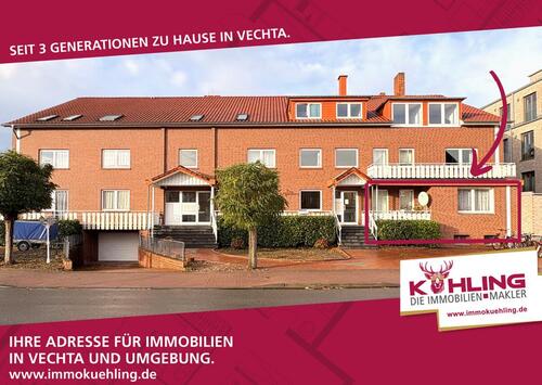 Foto - 4-Zimmer Erdgeschosswohnung mit Hochparterre Terrasse! Diepholz - zentral!