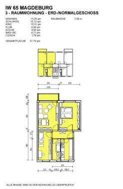 Foto - 3 Zimmer Etagenwohnung zur Miete in Dresden
