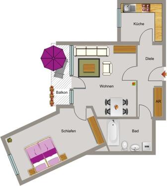 Foto - 2.5 Zimmer Etagenwohnung zur Miete in Duisburg