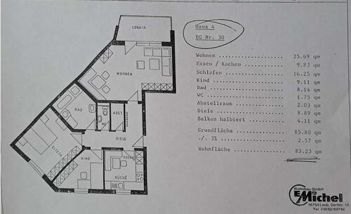 Foto - 1 schöne 4 Zi.-Wohnung in Nördlingen,Rich.-Wag.-Str. zu verkaufen