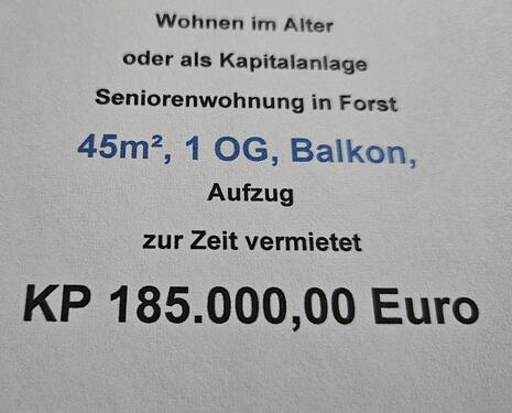 Foto - Attraktive Eigentumswohnung in Seniorenanlage
