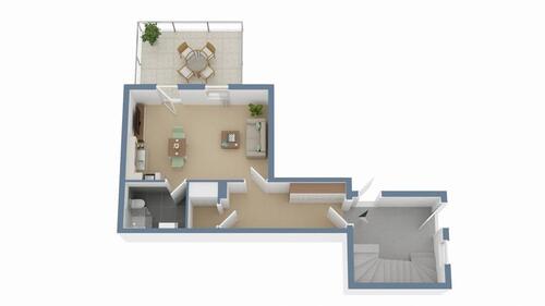 Foto - KfW 55 Standard: Moderne 1-Zimmer-Wohnung mit Balkon – kernsaniert und zentral in Rinteln