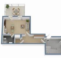 KfW 55 Standard: Moderne 1-Zimmer-Wohnung mit Balkon – kernsaniert und zentral in Rinteln