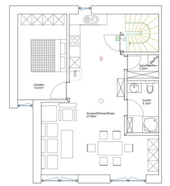Foto - Etagenwohnung in Lösnich zur Miete