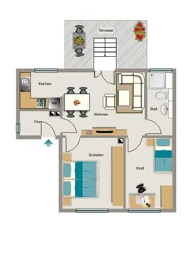 Foto - 3.5 Zimmer Erdgeschoßwohnung zur Miete in Marl