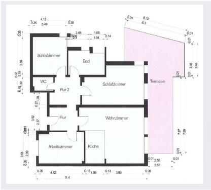 Foto - 4 Zimmer Erdgeschoßwohnung zur Miete in Mainz