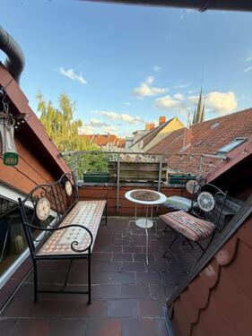 Foto - Möblierte Dachgeschoss-Whg mit Balkon in Linden zur Untemiete