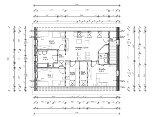 Foto - Moderne 4-Zimmer-Wohnung (93 m²) mit Garten