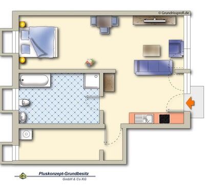 Foto - 1 Zimmer Etagenwohnung zur Miete in Munster