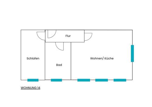 Foto - 2 Zimmer Dachgeschoßwohnung in Staßfurt