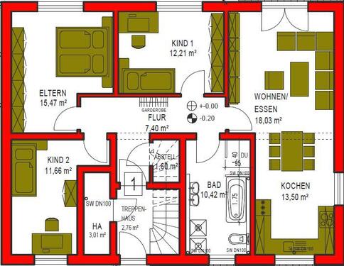 Foto - EG Wohnung in Top Lage - 900,00&nbsp;EUR Kaltmiete, ca.&nbsp; 90,00&nbsp;m&sup2;