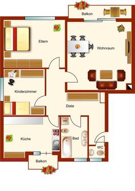 Foto - 3 Zimmer Etagenwohnung in Erlangen