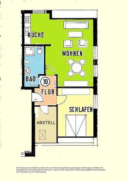 Foto - Schöne 2 Zi. Wohnung im 4- Familienhaus in ruhiger Lage in Jevens