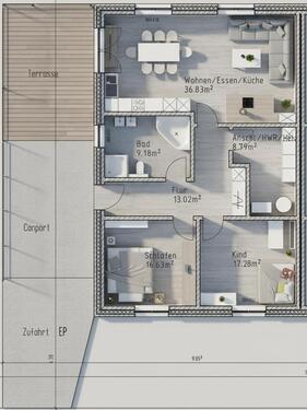 Foto - 3 Zimmer Doppelhaushälfte in Groß Oesingen