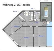 Helle 3-Zimmer Wohnung in 2. Obergeschoss mit Aufzug und Parkpla - Aschaffenburg Österreicher Kolonie