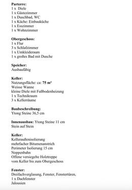 Foto - 8 Zimmer Einfamilienhaus zum Kaufen in Speicher