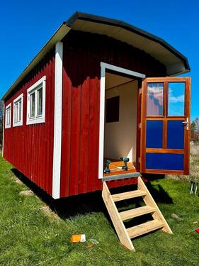 Foto - Ferienhaus Tiny Haus Bauwagen Garten Gartenhaus Mobilhome