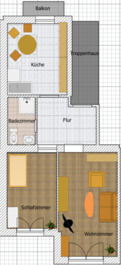 Foto - Von Privat: Für Kapitalanleger, vermietete 2 Zimmer Wohnung