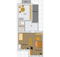 Von Privat: Für Kapitalanleger, vermietete 2 Zimmer Wohnung - Düsseldorf Derendorf