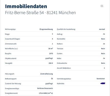 Foto - 1 Zimmer Etagenwohnung in München