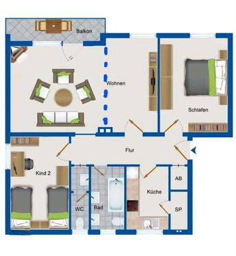 Foto - 4 Zimmer Etagenwohnung zum Kaufen in Geretsried