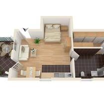 1-Raum Wohnung mit kleiner Terrasse - Parchim
