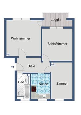 Foto - 3 Zimmer Etagenwohnung in Fulda