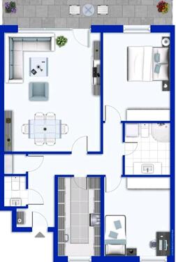 Foto - Eigentumswohnung 88qm - 210.000,00&nbsp;EUR Kaufpreis, ca.&nbsp; 88,00&nbsp;m&sup2;