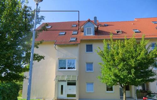 Foto - gepflegte 3-Raum-Maisonetten-Wohnung, großer Balkon und Garage