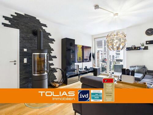 Foto - Gemütliches Kaminfeuer in Bad Cannstatt: Großzügige 4-Zimmer-Wohnung mit zwei Balkonen