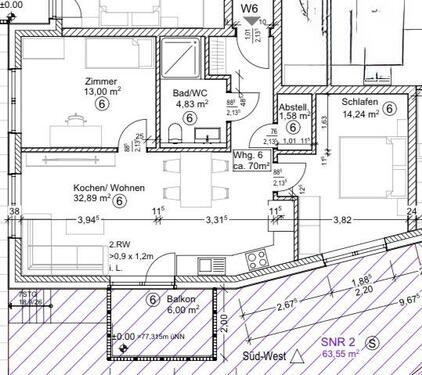 Foto - 3 Zimmer Wohnung - 910,00&nbsp;EUR Kaltmiete, ca.&nbsp; 70,00&nbsp;m&sup2;