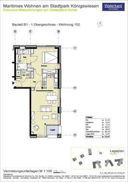Foto - 2 Zimmer Etagenwohnung zur Miete in Schleswig