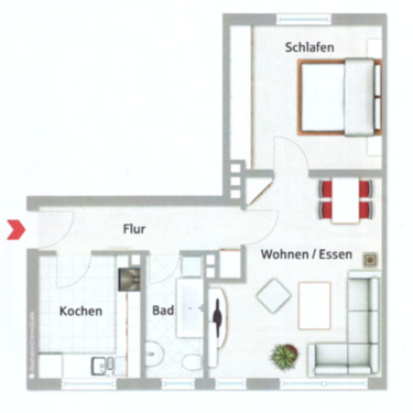 Foto - 2-Zimmer-Wohnung in Fürth-Hardhöhe – Provisionsfrei von Privat