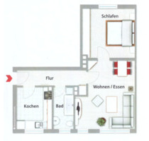 2-Zimmer-Wohnung in Fürth-Hardhöhe – Provisionsfrei von Privat