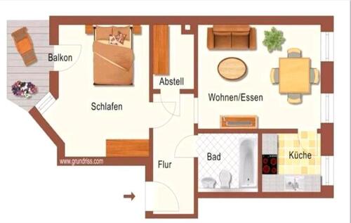 Foto - Frisch renovierte helle 2,5-Zimmer-Wohnung mit Balkon in Leipzig