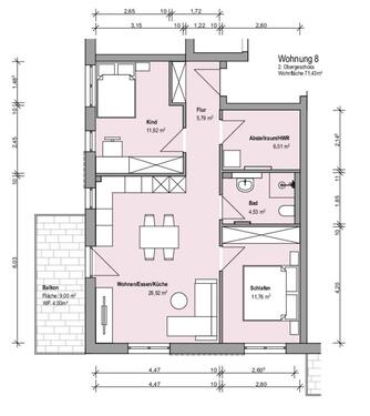 Foto - 3 Zimmer Etagenwohnung zur Miete in Crailsheim