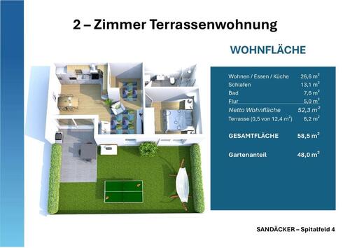 Foto - Etagenwohnung zur Miete in Veitshöchheim