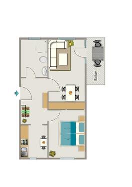 Foto - 2.5 Zimmer Erdgeschoßwohnung zur Miete in Herten