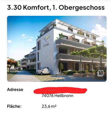 Foto - Möbliertes Apartment in Heilbronn für Studenteninnen !!!