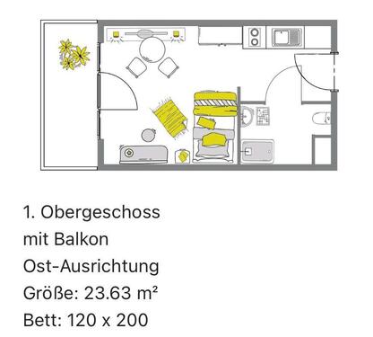 Foto - 1 Zimmer Etagenwohnung zur Miete in Haibach